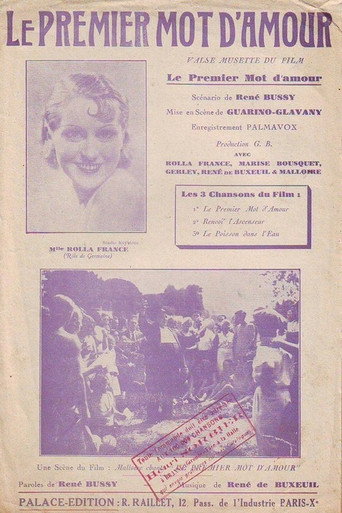 Movie poster for Le premier mot d'amour (1934)