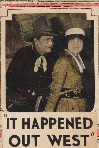 Movie poster for It Happened Out West (1923)