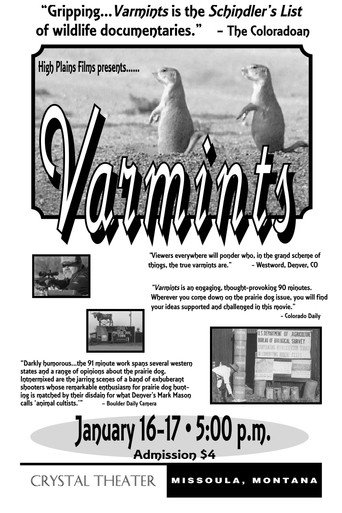 Movie poster for Varmints (1998)
