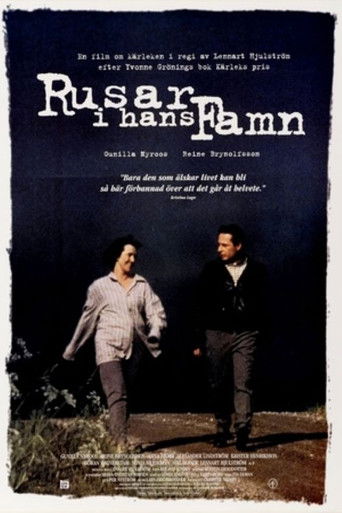 Rusar i hans famn poster