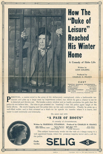 Movie poster for How the 'Duke of Leisure' Reached His Winter Home (1912)
