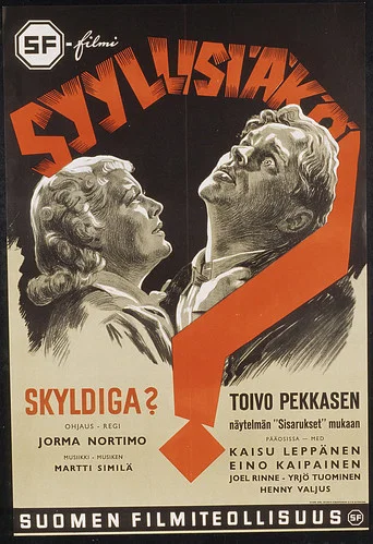 Movie poster for Syyllisiäkö? (1938)