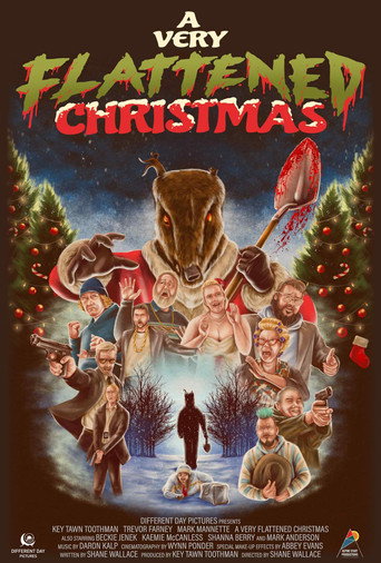 Movie poster for A Very Flattened Christmas (2024)