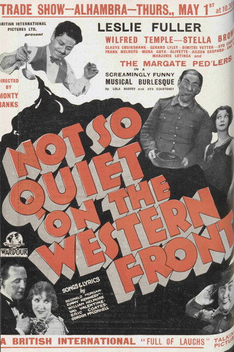 Movie poster for Not So Quiet on the Western Front (1930)