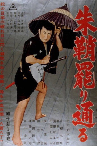 Movie poster for Red-Lacquered Sword (1956)