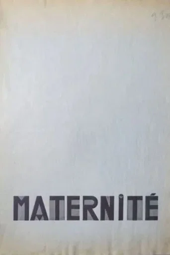 Movie poster for Maternity (1930)