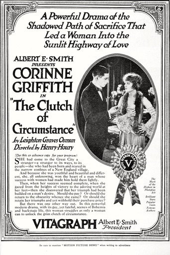 Movie poster for The Clutch of Circumstance (1918)