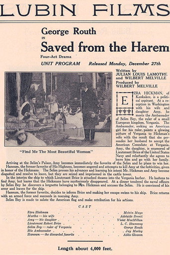 Movie poster for Saved from the Harem (1915)