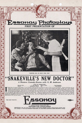 Movie poster for Snakeville's New Doctor (1914)