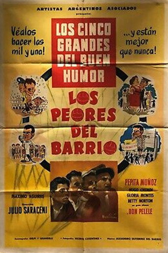 Movie poster for Los peores del barrio (1955)