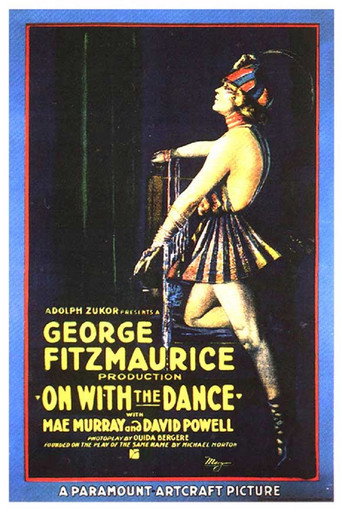Movie poster for On with the Dance (1920)