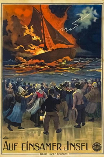 Movie poster for On a Lonely Island (1913)