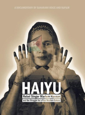 Movie poster for HAIYU: Rebel Singer Mariem Hassan and the Struggle for a Free Western Sahara (2024)
