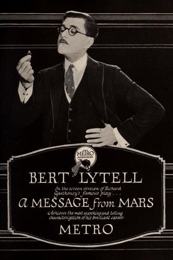 Movie poster for A Message from Mars (1921)