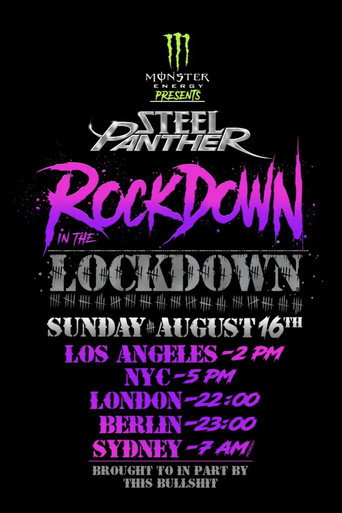Movie poster for Steel Panther - Rockdown In The Lockdown (2020)