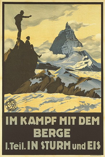 Movie poster for Im Kampf mit dem Berge (1921)