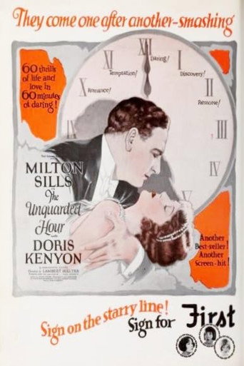 Movie poster for The Unguarded Hour (1925)