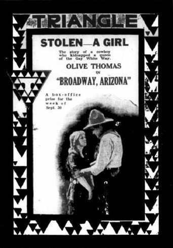 Movie poster for Broadway Arizona (1917)