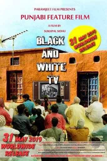 Movie poster for BLACK AND WHITE TV (2019)