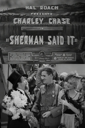 Movie poster for Sherman Said It (1933)