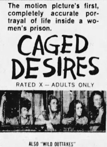Movie poster for Caged Desires (1970)