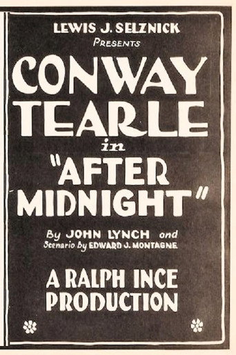 Movie poster for After Midnight (1921)