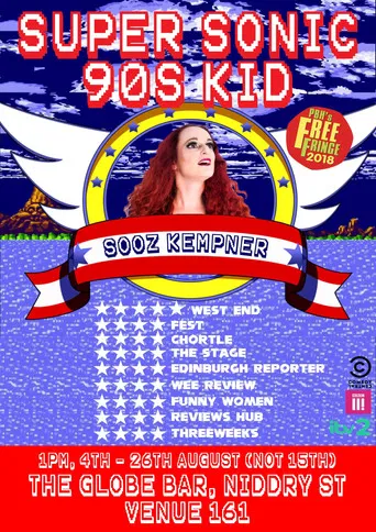 Movie poster for Sooz Kempner: Super Sonic 90s Kid (2022)