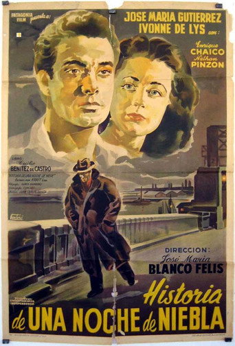 Movie poster for Historia de una noche de niebla (1950)