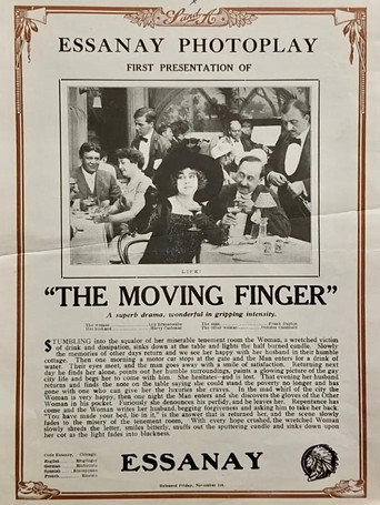 Movie poster for The Moving Finger (1912)