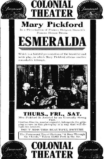 Movie poster for Esmeralda (1915)