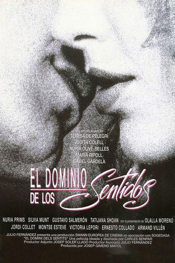 El dominio de los sentidos poster