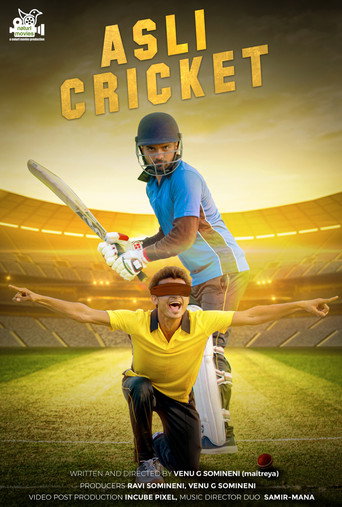 Movie poster for Asli Cricket (2021)