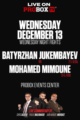 Movie poster for Batyrzhan Jukembayev vs. Mohamed Mimoune (2023)