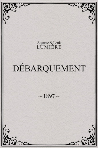 Movie poster for Débarquement (1897)