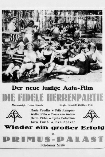 Movie poster for Die fidele Herrenpartie (1929)
