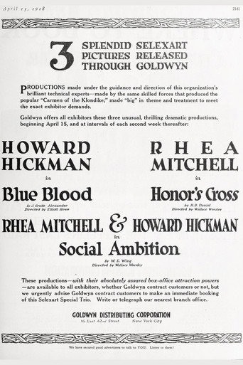 Movie poster for Honor's Cross (1918)