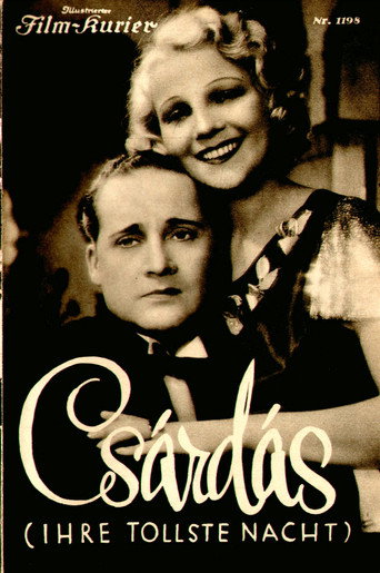 Movie poster for Csardas: Her Wildest Night (1935)