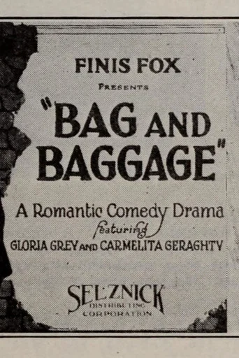 Movie poster for Bag and Baggage (1923)