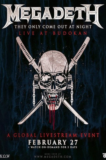 Movie poster for Megadeth - They Only Come Out At Night: Live At Budokan 2023 (2023)