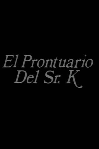 El prontuario del señor K poster