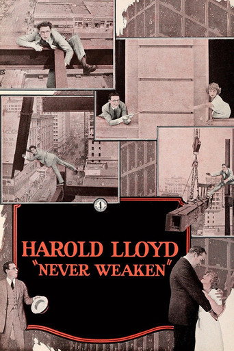 Movie poster for Never Weaken (1921)