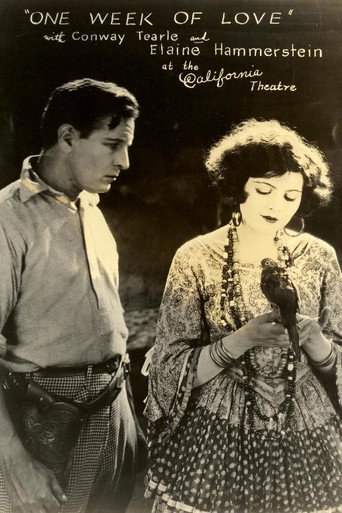 Movie poster for One Week of Love (1922)