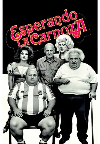 Waiting for the meat poster