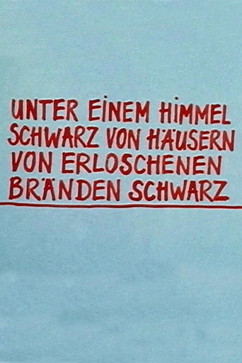 Movie poster for Telekritik: Unter einem Himmel schwarz von Häusern von erloschenen Bränden schwarz (1975)