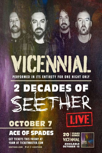 Movie poster for Seether | Vicennial Live Stream (2021)