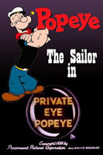 Movie poster for Private Eye Popeye (1954)