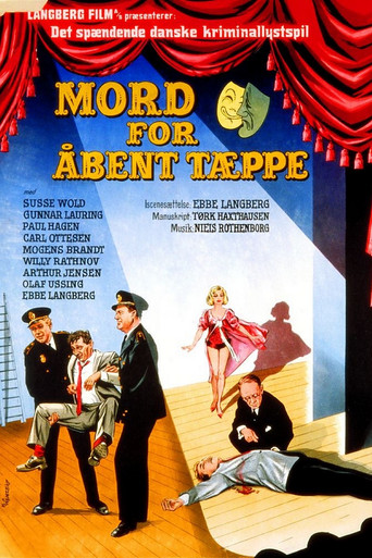 Mord for åbent tæppe poster