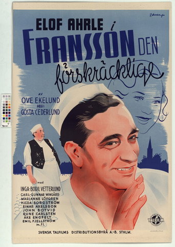 Movie poster for Fransson the Terrible (1941)