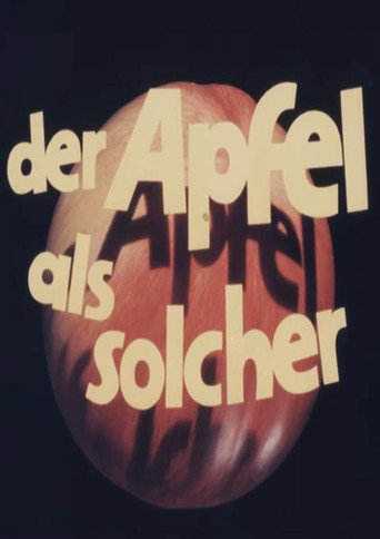 Movie poster for Der Apfel als solcher (1979)