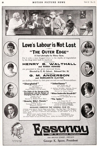 Movie poster for The Outer Edge (1915)